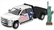 Buy 1:64 2018 Ram 3500 Dually Flatbed Die-Cast Truck with Statue of Liberty Figurine America 250 Edition