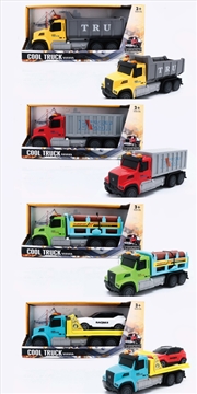 Buy Truck Dump - Container - Log - Car Carrier 27cm 4 assorted (Sent At Random)