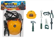 Buy Tool Set with Hard Hat 8pc Hang Sell