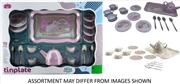 Buy Tea Set 19pc Tinplate Metal 2 assorted (Sent At Random)
