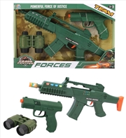 Buy Military Machine Gun -  Pistol and Binoculars with Light and Sound