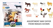 Buy Farm Animals 10cm assorted in Poly Bag 12pc (Sent At Random)