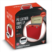 Buy Vinyl Tonic Pu Leather LP Case Red (With Velvet Brush & Microfibre Cloth)