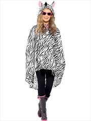 Buy Zebra Party Poncho