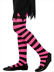 Buy Tights, Black Fuchsia, Age 6-12