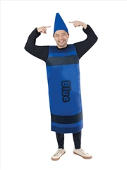 Buy Crayon Blue Tabard Costume - One Size