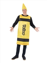 Buy Crayon Yellow Tabard Costume - One Size