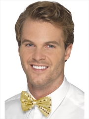 Buy Sequin Bowtie - Gold
