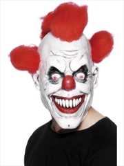 Buy Scary Clown 3/4 Mask With Hair