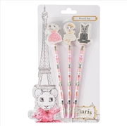 Buy Claris Pencil Set With Eraser Toppers