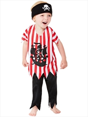 Buy Jolly Pirate Toddler Costume - Size 2-3 Yrs