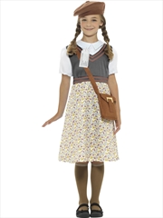 Buy Evacuee Schoolgirl Costume - Size S
