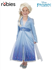 Buy Elsa Frozen 2 Premium Costume & Wig - Size 4-6 Yrs