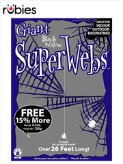Buy Spider Webbing Giant 8M - Black