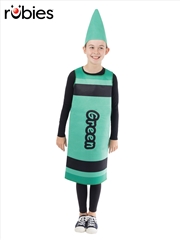 Buy Crayon Green Child Tabard Costume - One Size