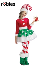 Buy Candy Cane Elf Princess Costume - Size M