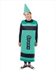 Buy Crayon Green Tabard Costume - One Size
