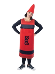 Buy Crayon Red Tabard Costume - One Size