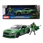 Buy Marvel - 1:24 Doctor Doom Figure with 2024 Ford Mustang Dark Horse Diecast Vehicle