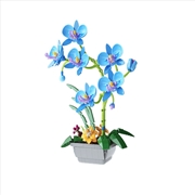Buy JAKI – Elegant Blue Moth Orchid Plastic Brick Kit