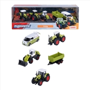 Buy Majorette – 1:64 Claas Farm 5 Vehicle Giftpack