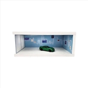 Buy 1:64 Diorama - Snowboard with Light Box Single Parking Space (Blue) Miniature Scene