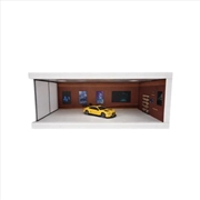 Buy 1:64 Diorama - Chevrolet Board with Light Box Single Parking Space - Brown A Miniature Scene