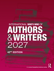 Buy International Who's Who of Authors and Writers 2027