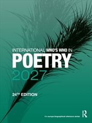 Buy International Who's Who in Poetry 2027