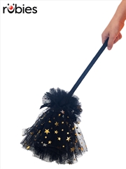 Buy Witch Black & Gold Star Broom