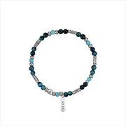 Buy [Bts Jimin Pick] Ocean Blue Karen Beads Bracelet (18Cm)