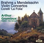 Buy Brahms And Mendelssohn Violin Concertos Corelli La Folia Sonata