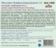 Buy Mieczyslaw Weinberg: Str Qrts Nos. 7 & 8