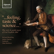 Buy Feeling Taste And Science The Viola Da Gamba Music Of Carl Friedrich Abel