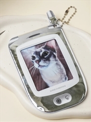 Buy Silver Flip Phone Photocard Keyring Holder