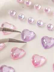 Buy [Bedazzling] Beads Sticker Round&Heart