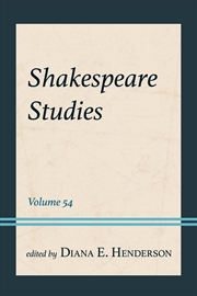 Buy Shakespeare Studies: Volume 54