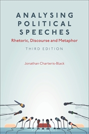 Buy Analysing Political Speeches: Rhetoric, Discourse and Metaphor