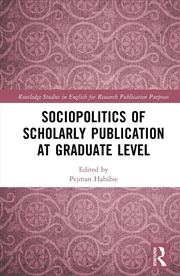 Buy Sociopolitics of Scholarly Publication at Graduate Level
