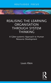 Buy Realising the Learning Organisation through System Thinking