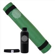 Buy Mandala Yoga Mat Premium Bundle - Jade Green