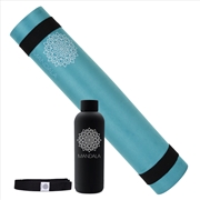 Buy Mandala Yoga Mat Premium Bundle - Teal