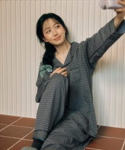 Buy [Nmixx Haewon Pick] Dossy Dust Long-Sleeve Pajamas Set - L