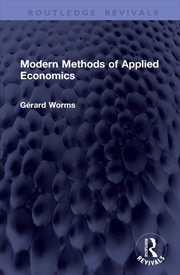 Buy Modern Methods of Applied Economics