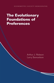 Buy The Evolutionary Foundations of Preferences