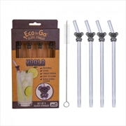 Buy Eco-To-Go Glass Straw 4Pcs Koala