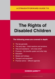 Buy A Straightforward Guide To The Rights Of Disabled Children
