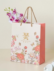 Buy Hangeul Butterfly And Flower Shopping Bag (S)