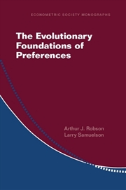 Buy The Evolutionary Foundations of Preferences