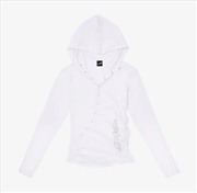 Buy Stray Kids - Run It Japan World Tour 2nd Line Up Official Md Hood Long Sleeve T-Shirt (White) - L